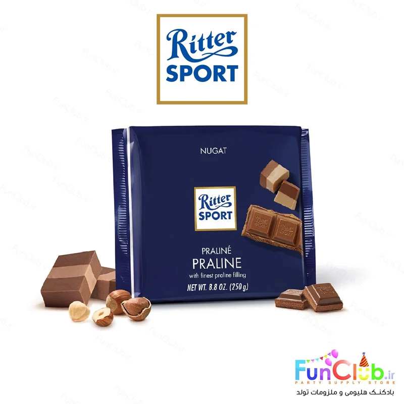 شکلات اورجینال Ritter Sport - تبلت 100 گرمی طعم پرالین