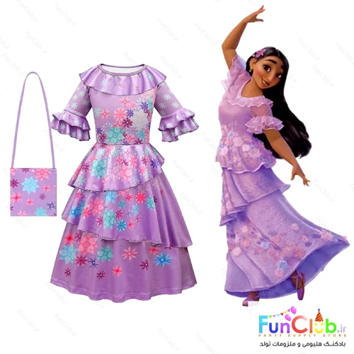 لباس کودک دخترانه انکانتو ایزابلا (Isabela Madrigal) - (دارای سایزبندی)