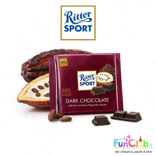 شکلات اورجینال Ritter Sport - تبلت 100 گرمی طعم شکلات