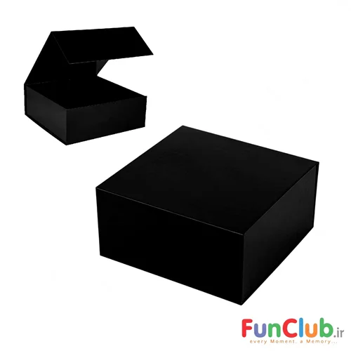 باکس بزرگ درب مگنتی مشکی  تک سایز ابعاد 39*28*15 سانتیمتر