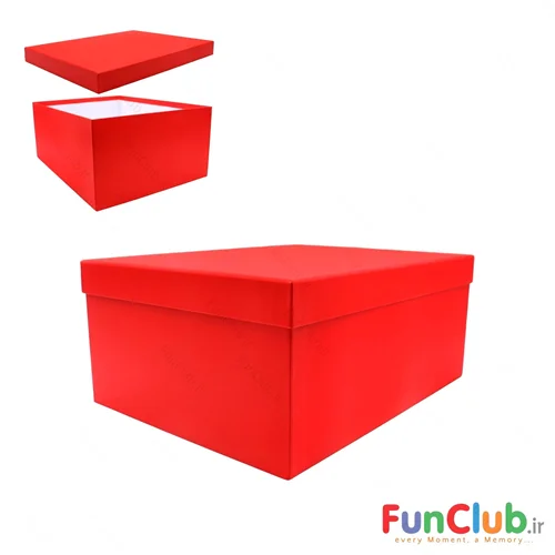 باکس هدیه ابعاد استاندارد قرمز (دارای سایز بندی)