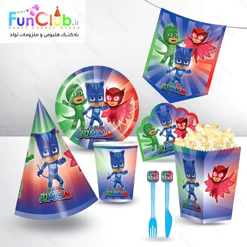 لوازم پذیرایی تم پی جی ماسک (PJMASKS) - شروع قیمت از :