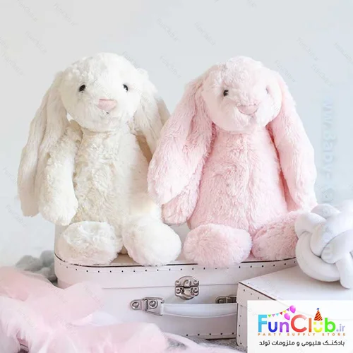 عروسک پولیش - خرگوش جلی کت گوش دراز (دارای سایزبندی و رنگبندی) - شروع قیمت از: