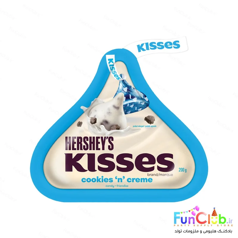 شکلات اورجینال Kisses هرشی - طعم بیسکویت و خامه