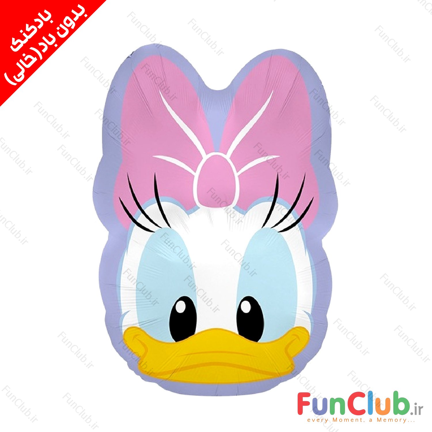 بادکنک فویلی بدون باد سایز متوسط طرح سر Daisy Duck(دیزی داک)