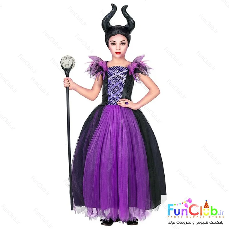 لباس کودک دخترانه مالفیسنت Maleficent (دارای سایزبندی)
