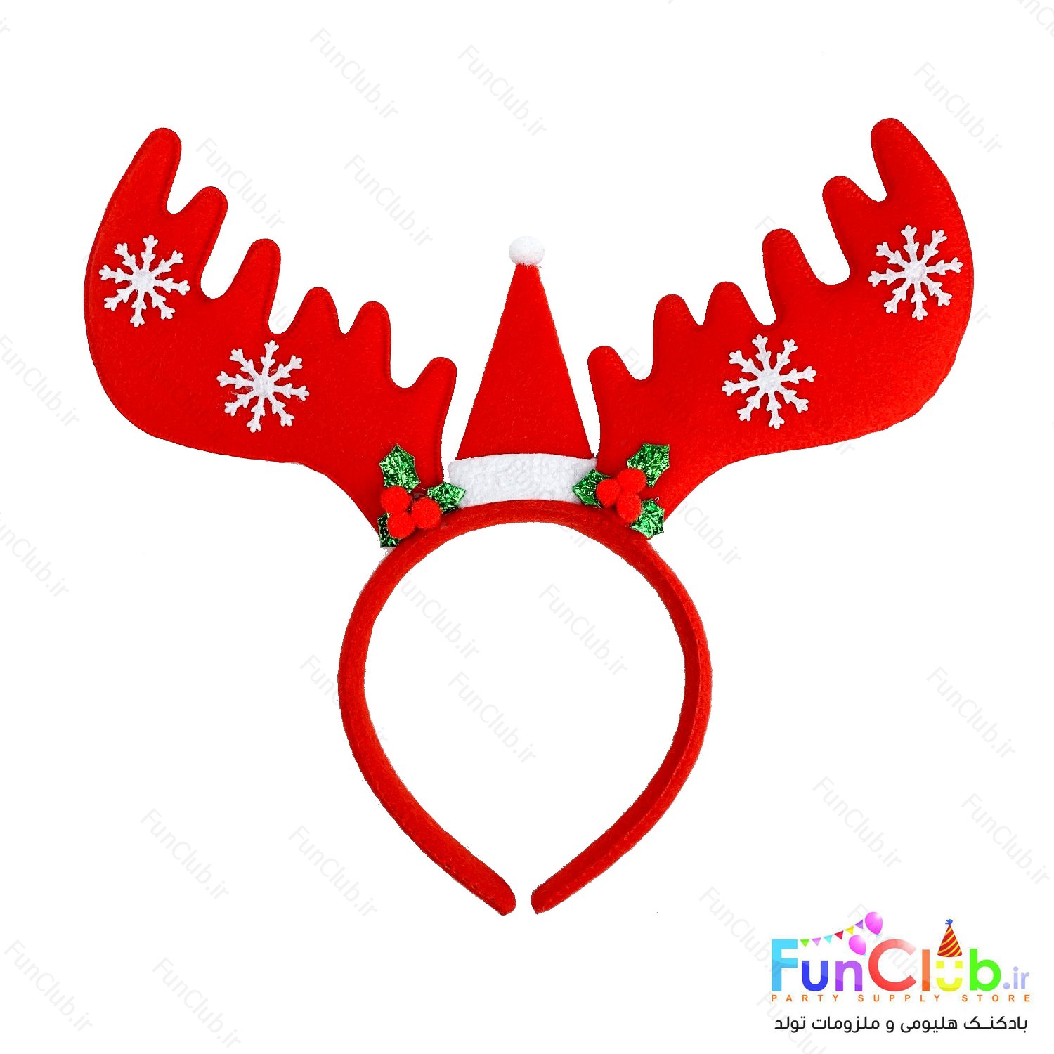 تل سر کریسمس طرح گوزن کلاهدار قرمز