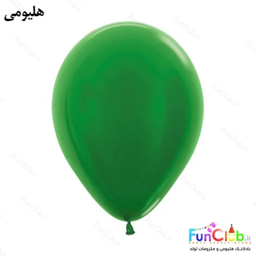 بادکنک هلیومی لاتکسی ساده متالیک رنگ سبز