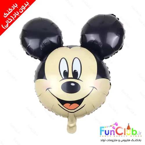 بادکنک فویلی بدون باد سایز بزرگ طرح سر میکی موس(Mickey Mouse)