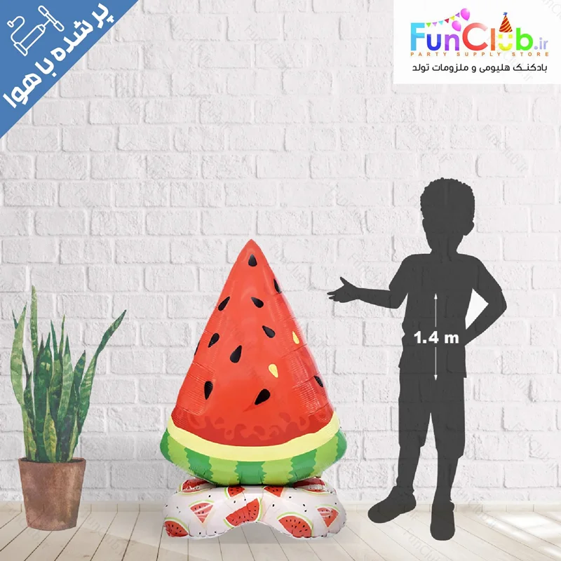 بادکنک استندی AirLoonz طرح هندوانه  (پر شده با هوا)