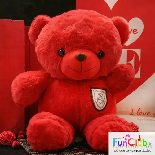 عروسک پولیش - خرس راس مارک دار (LimitedEdition) قرمز (دارای سایزبندی) - شروع قیمت از: