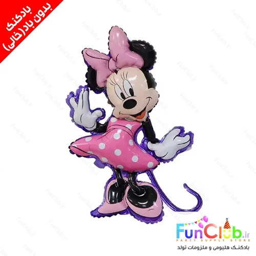 بادکنک فویلی بدون باد سایز بزرگ طرح شخصیت مینی موس(Minnie Mouse)