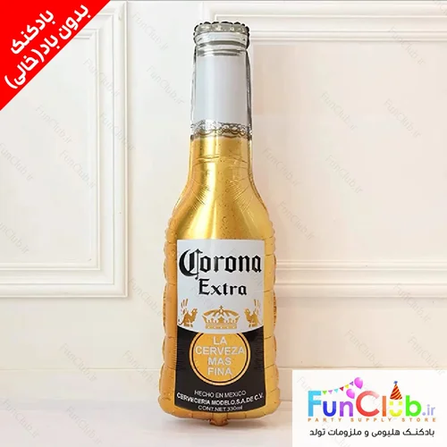بادکنک فویلی بدون باد سایز بزرگ طرح بطری CORONA
