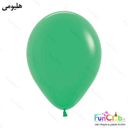 بادکنک هلیومی لاتکسی ساده رنگ سبز زمردی